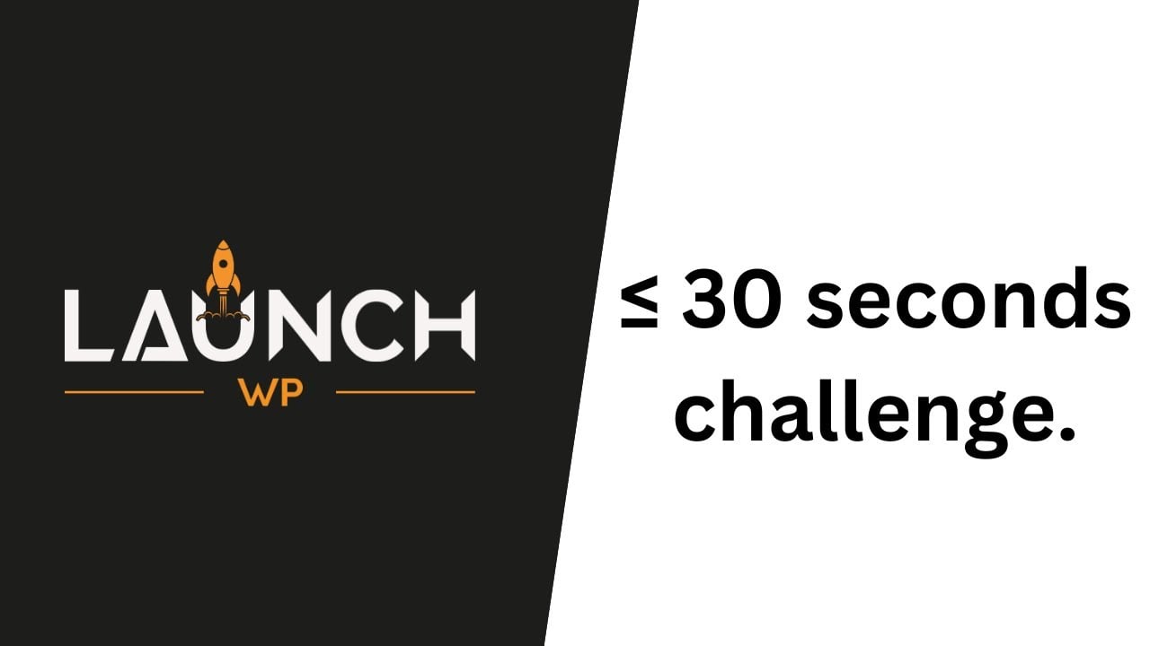 Launch WordPress on your own server under 30 secs with LaunchWP (Fast forwarded)