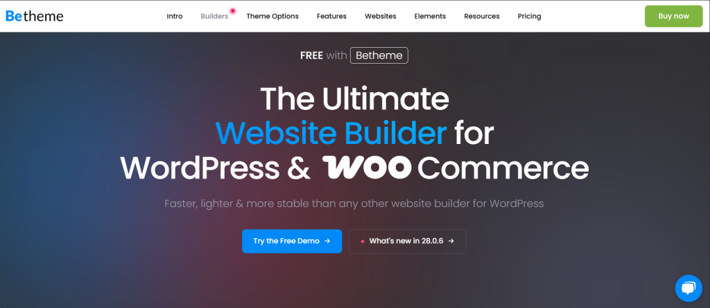 BeTheme theme - 2nd Fastest WordPress Theme