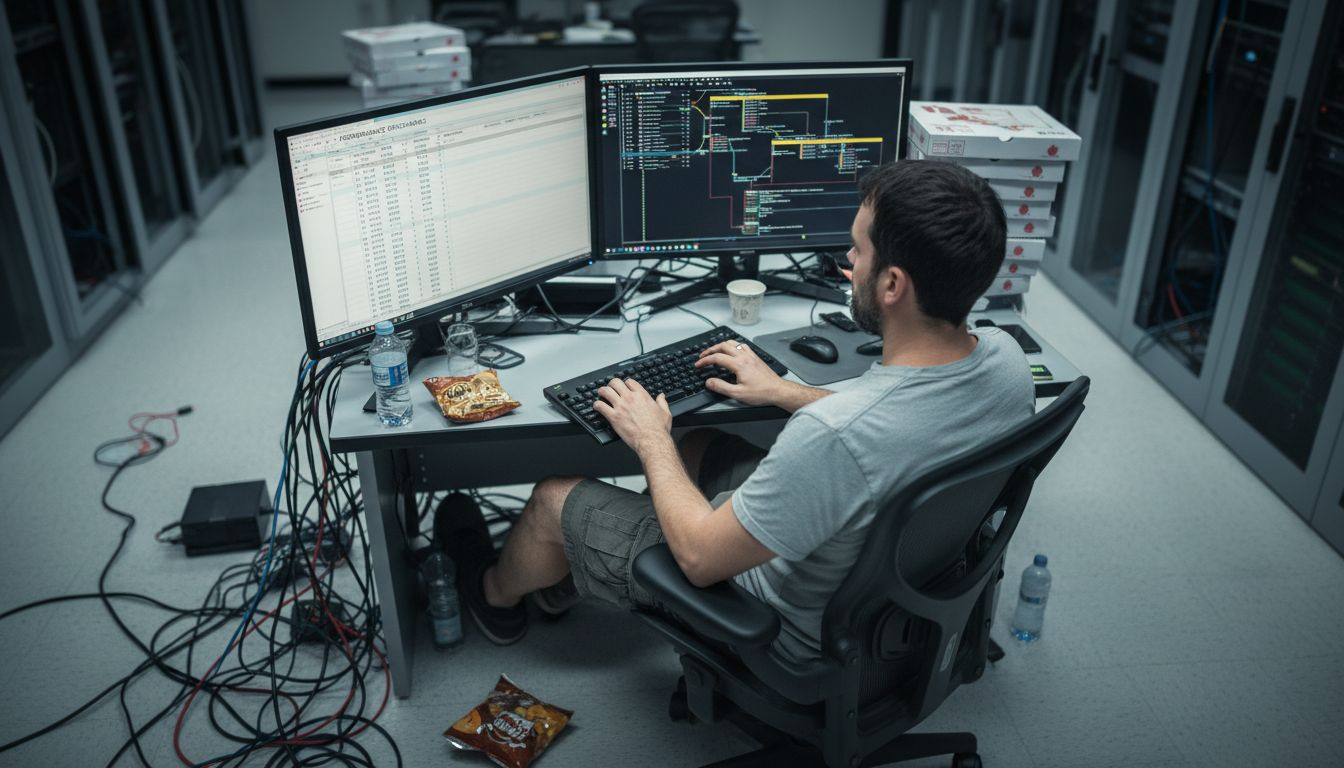 Why Choose Cloud Hosting for WordPress Success IT specialist tracking server performance charts